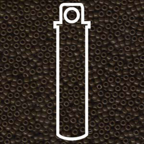 Miyuki 11/0 Rocaille Bead - 11-9409 - Opaque Brown - 24gm Tube