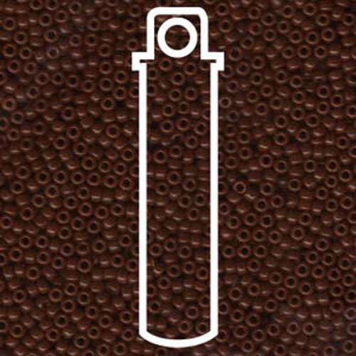 Miyuki 11/0 Rocaille Bead - 11-9419 - Opaque Chocolate Brown - 24gm Tube
