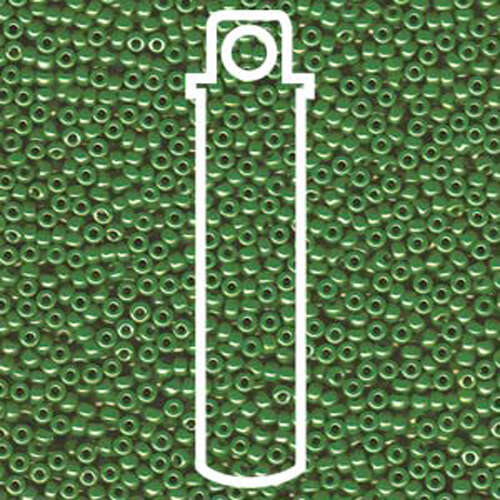 Miyuki 11/0 Rocaille Bead - 11-9431 - Opaque Jade Green Luster - 24gm Tube