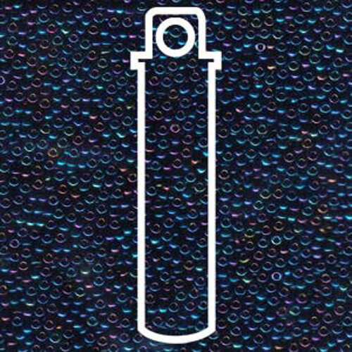 Miyuki 11/0 Rocaille Bead - 11-9452 - Metallic Dark Blue Iris - 24gm Tube