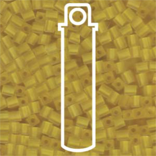 Miyuki 4mm (SB4) Square Bead - SB4-136F - Matte Transparent Yellow - 20gm Tube