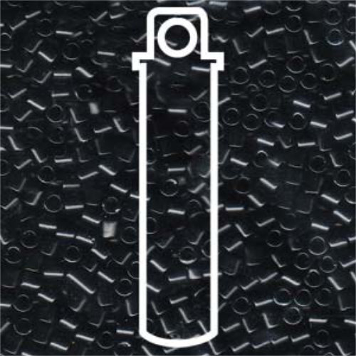 Miyuki 8/0 Delica Bead - DBL-0010 - Black - 6.8gm Tube