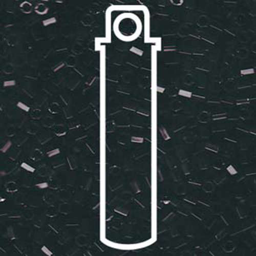 Miyuki 8/0 Delica Hex Cut Bead - DBLC-0010 - Black - 6.8gm Tube
