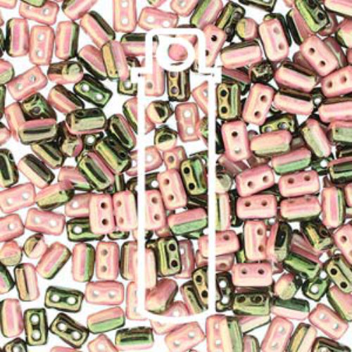 Rulla 3mm x 5mm - RUL3503849-14495 - Duet Black & White Red Luster - 22gm Tube