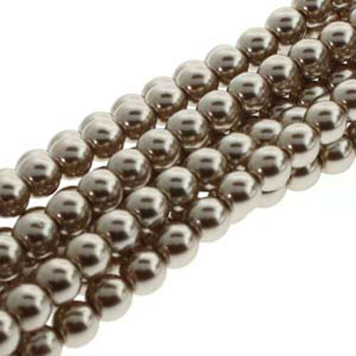 3mm Czech Glass Pearl - 150 Bead Strand - PRL03-70416 - Champagne