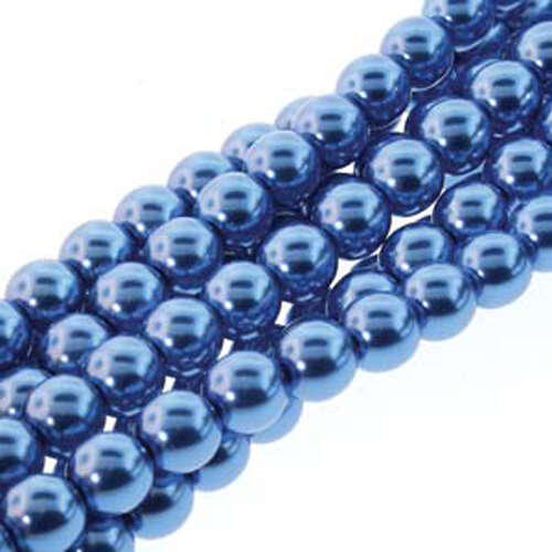 3mm Czech Glass Pearl - 150 Bead Strand - PRL03-70037 - Persian Blue