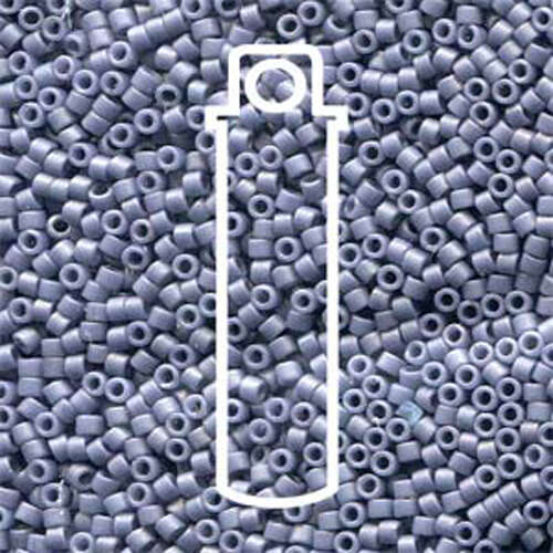 Miyuki 11/0 Delica Bead - DB2292 - Frosted Opaque Glaze Grape - 7.2gm Tube