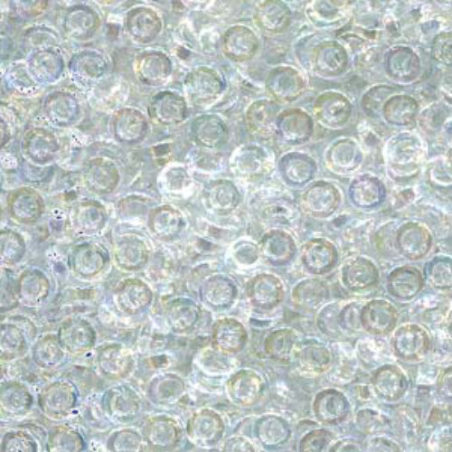 Miyuki 3mm Spacer Bead - SPR3-250 - Crystal AB - 100gm Bag