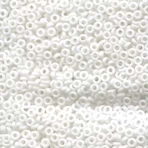 Miyuki 2.2mm Spacer Bead - SPR2-402 - Opaque White - 100gm Bag