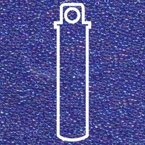 Miyuki 15/0 Rocaille Bead - 15-9353 - Cobalt Lined Sapphire AB - 8.2gm Tube