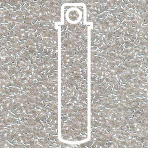 Miyuki 15/0 Rocaille Bead - 15-91 - Silver Lined Crystal - 8.2gm Tube
