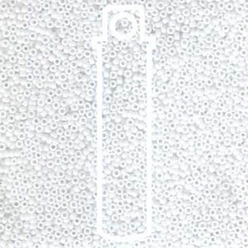 Miyuki 15/0 Rocaille Bead - 15-9402 - Opaque Chalk White - 8.2gm Tube