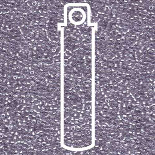 Miyuki 15/0 Rocaille Bead - 15-91105 - Sparkle Pale Grey Lined Crystal - 8.2gm Tube
