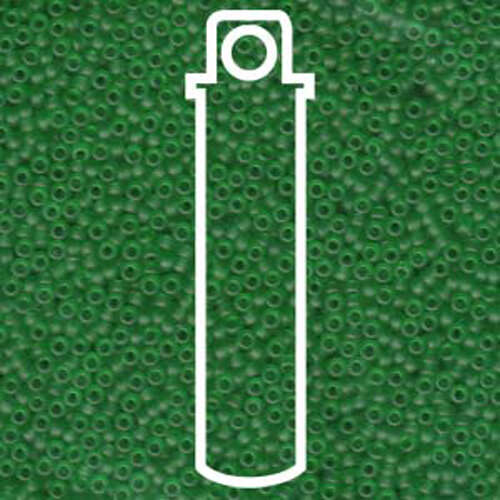 Miyuki 15/0 Rocaille Bead - 15-9146F - Matte Transparent Green - 8.2gm Tube