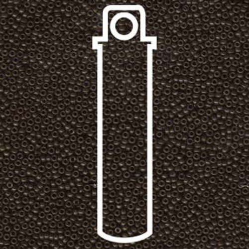 Miyuki 15/0 Rocaille Bead - 15-9409 - Opaque Chocolate - 8.2gm Tube