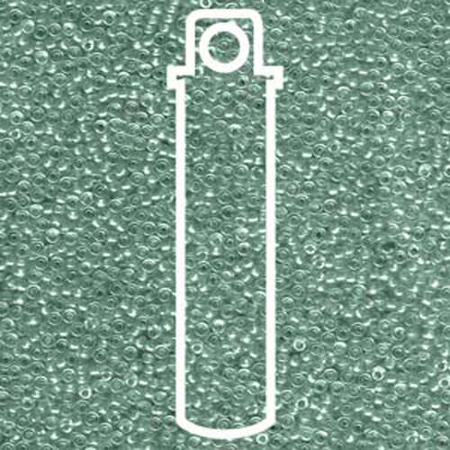 Miyuki 15/0 Rocaille Bead - 15-91555 - Sparkle Teal Lined Crystal - 8.2gm Tube