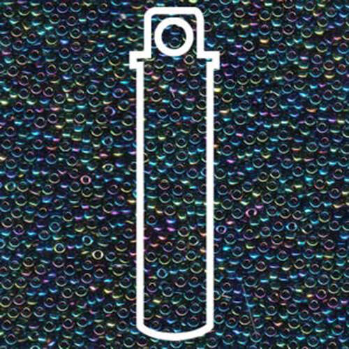 Miyuki 15/0 Rocaille Bead - 15-9455 - Metallic Variegated Blue Iris - 8.2gm Tube