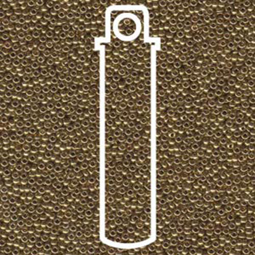 Miyuki 15/0 Rocaille Bead - 15-9457L - Metallic Light Bronze - 8.2gm Tube