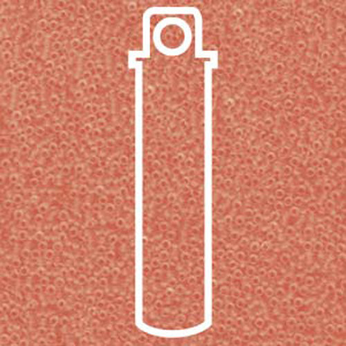 Miyuki 15/0 Rocaille Bead - 15-91621 - Semi Matte Transparent Salmon - 8.2gm Tube