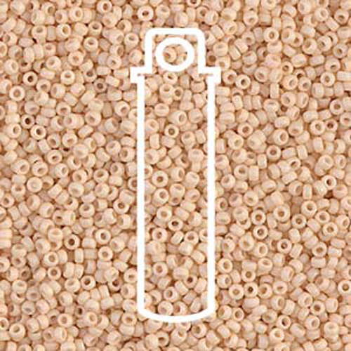 Miyuki 15/0 Rocaille Bead - 15-92022 - Matte Opaque Dark Cream - 8.2gm Tube