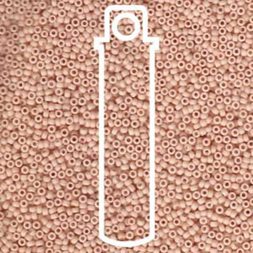 Miyuki 15/0 Rocaille Bead - 15-92023 - Matte Opaque Blush - 8.2gm Tube