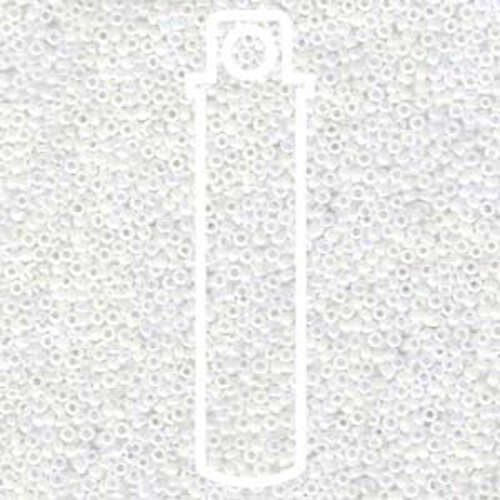 Miyuki 15/0 Rocaille Bead - 15-9471 - White Pearl - 8.2gm Tube