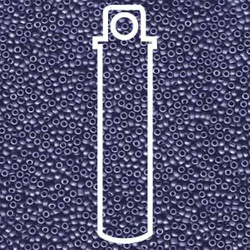 Miyuki 15/0 Rocaille Bead - 15-92039 - Matte Metallic Royal Blue - 8.2gm Tube