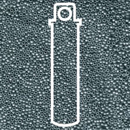 Miyuki 15/0 Rocaille Bead - 15-91685 - Matte Opaque Blue Grey - 8.2gm Tube