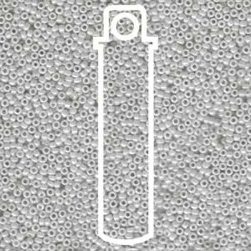 Miyuki 15/0 Rocaille Bead - 15-91866 - Ceylon Grey - 8.2gm Tube
