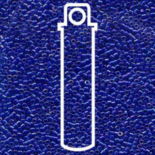 Miyuki 15/0 Delica Bead - DBS0165 - Opaque Royal Blue AB - 7gm Tube
