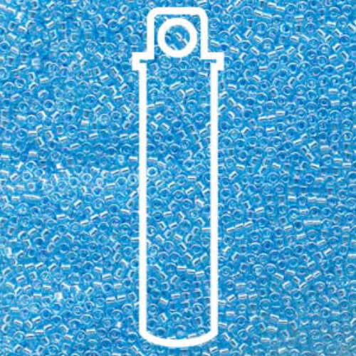 Miyuki 15/0 Delica Bead - DBS0176 - Transparent Light Sapphire AB - 7gm Tube