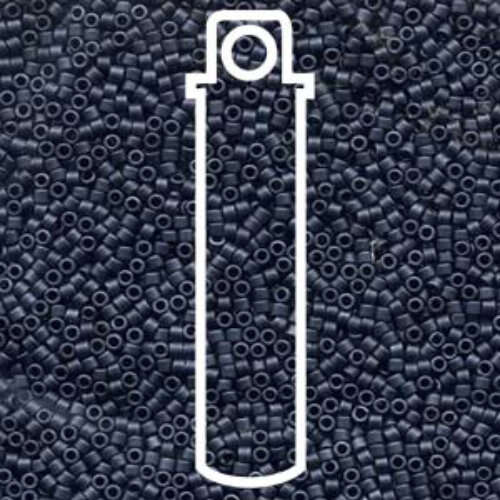 Miyuki 15/0 Delica Bead - DBS0301 - Matte Blue Grey - 7gm Tube