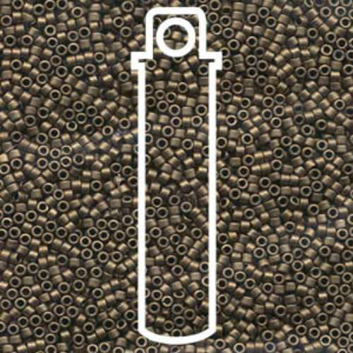 Miyuki 15/0 Delica Bead - DBS0322 - Matte Metallic Gold - 7gm Tube