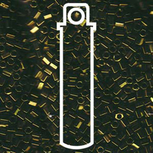 Miyuki 8/0 Delica Hex Cut Bead - DBLC-0011 - Metallic Olive - 6.8gm Tube