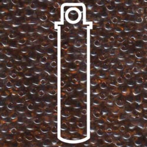 Miyuki 3.4mm Drop Bead - DP-9134 - Transparent Dark Topaz - 25gm Tube