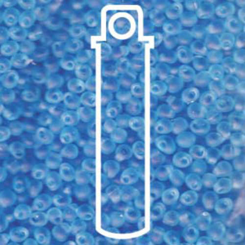 Miyuki 3.4mm Drop Bead - DP-9148F - Matte Transparent Aqua - 25gm Tube