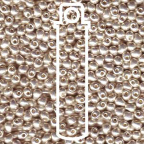 Miyuki 3.4mm Drop Bead - DP-9181 - Galvanized Silver - 25gm Tube
