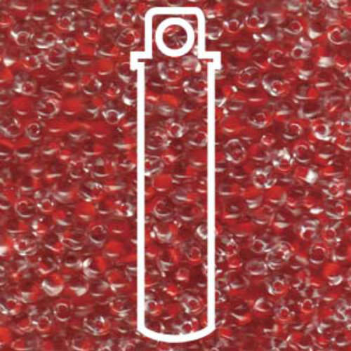 Miyuki 3.4mm Drop Bead - DP-9F24 - Red Lined Crystal - 25gm Tube