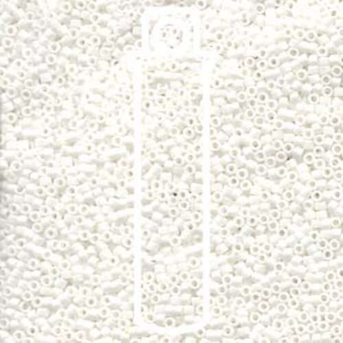 Miyuki 10/0 Delica Bead - DBM0351 - Matte White - 7gm Tube