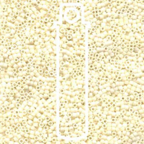 Miyuki 10/0 Delica Bead - DBM0352 - Matte Cream - 7gm Tube