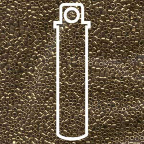 Miyuki 10/0 Delica Bead - DBM0022L - Metallic Light Bronze - 7gm Tube