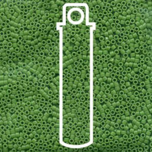 Miyuki 10/0 Delica Bead - DBM0724 - Opaque Pea Green - 7gm Tube
