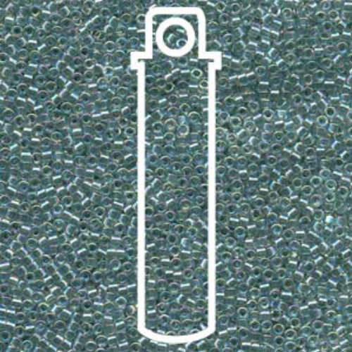 Miyuki 10/0 Delica Bead - DBM0084 - Lined Light Seafoam AB - 7gm Tube