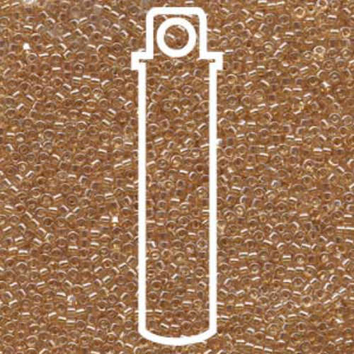 Miyuki 10/0 Delica Bead - DBM0101 - Light Topaz Luster - 7gm Tube