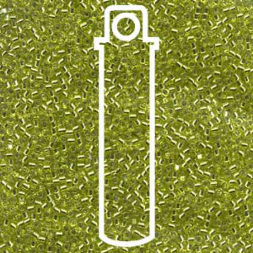 Miyuki 10/0 Delica Bead - DBM0147 - Silver Lined Chartreuse - 7gm Tube