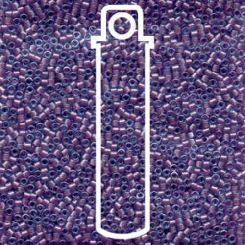 Miyuki 10/0 Delica Bead - DBM0922 - Sparkling Rose Lined Aqua - 7gm Tube