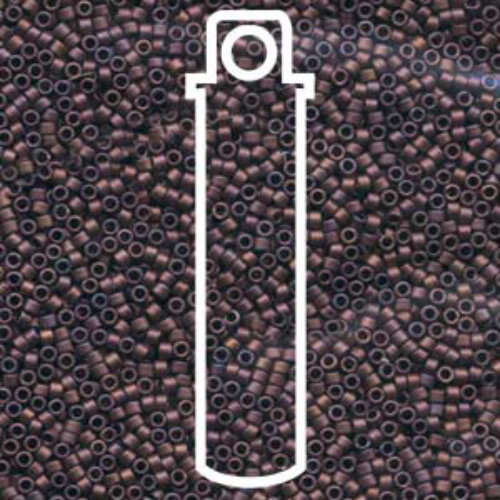 Miyuki 10/0 Delica Bead - DBM0312 - Matte Metallic Copper - 7gm Tube
