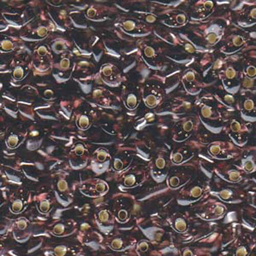 Miyuki 7mm Long Magatama Bead - LMA-12 - Smoky Amethyst - 100gm Bag