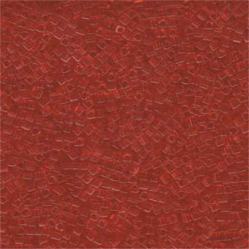 Miyuki 1.8mm (SB18) Square Bead - SB18-140 - Transparent Red Orange - 100gm Bag