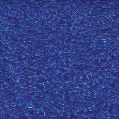 Miyuki 1.8mm (SB18) Square Bead - SB18-150 - Transparent Sapphire - 100gm Bag